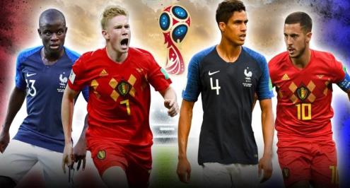 طموح بلجيكا يواجه تاريخ فرنسا في مباراة حلم المونديال